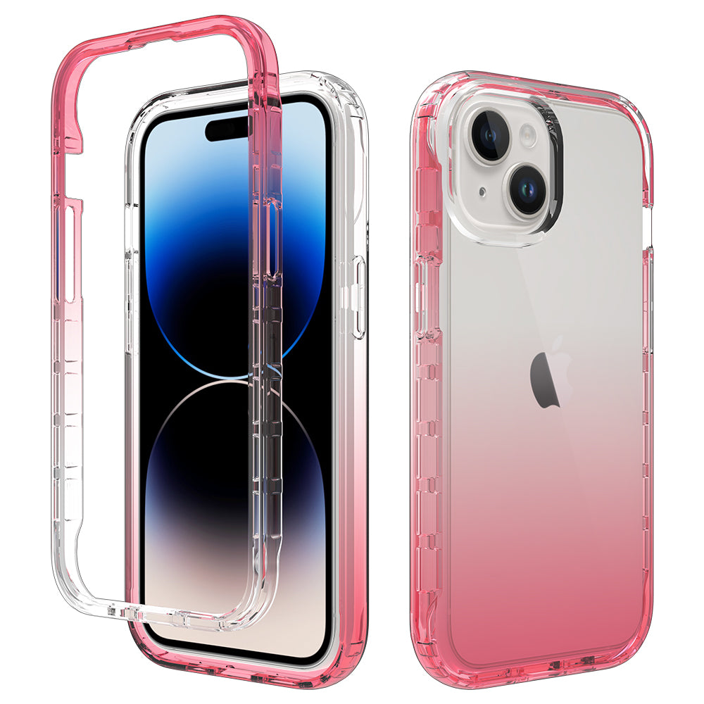 For iPhone 15 Protective Case Clear Anti-drop TPU PC Phone Cover For iPhone 15 Protective Case Clear Anti-drop TPU PC Phone Cover